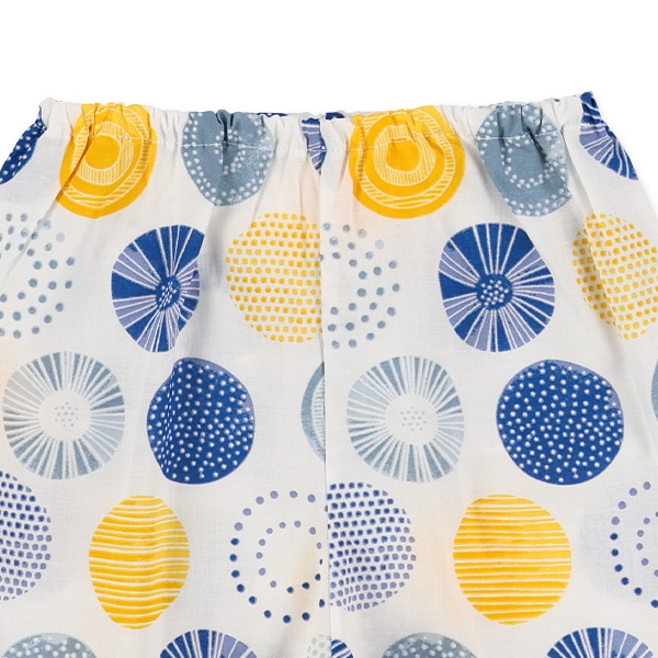 日本製 甚平（北欧丸柄）