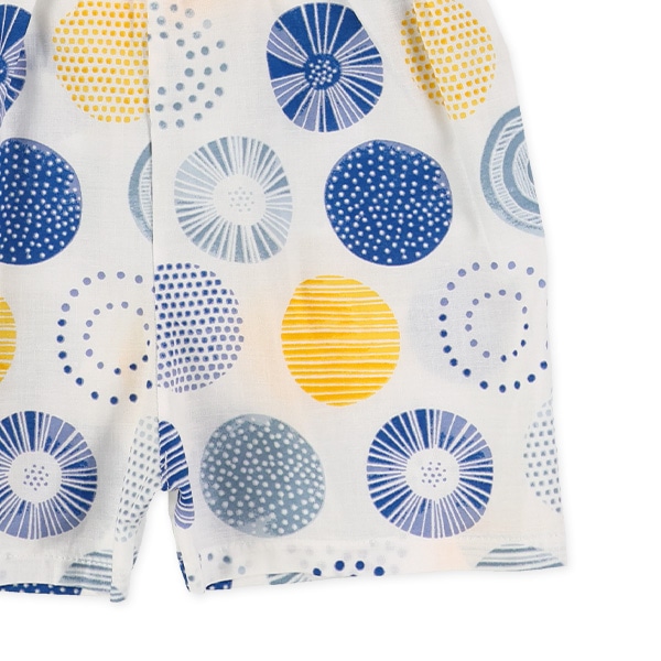 日本製 甚平（北欧丸柄）