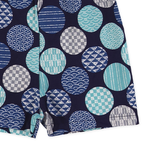 日本製 甚平（丸柄）