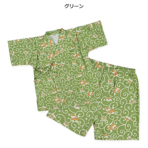 甚平（唐草・柴犬）