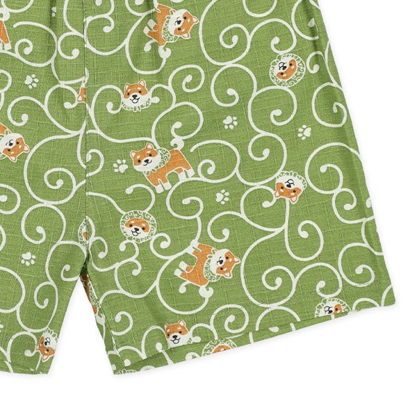 甚平（唐草・柴犬）