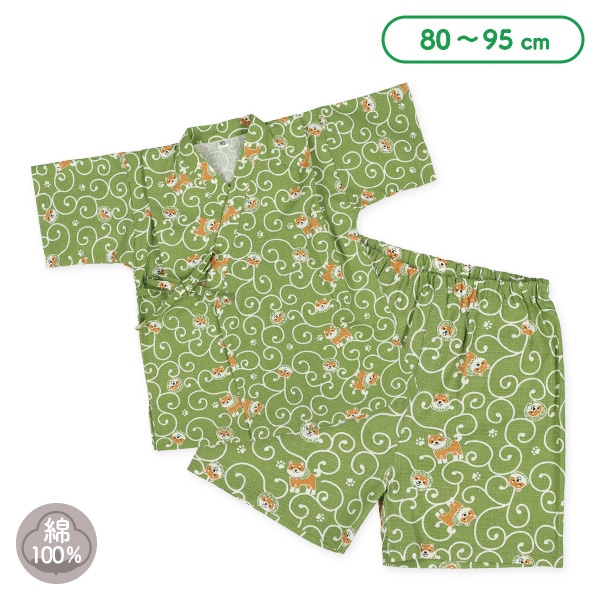 甚平（唐草・柴犬）