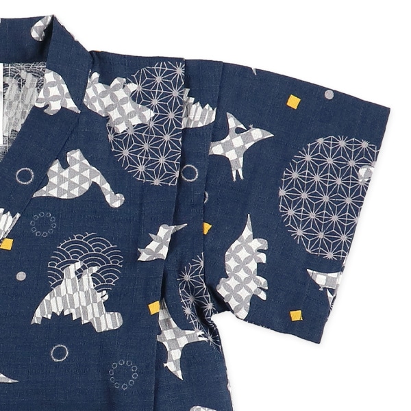 甚平（恐竜シルエット）