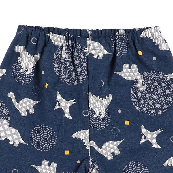 甚平（恐竜シルエット）