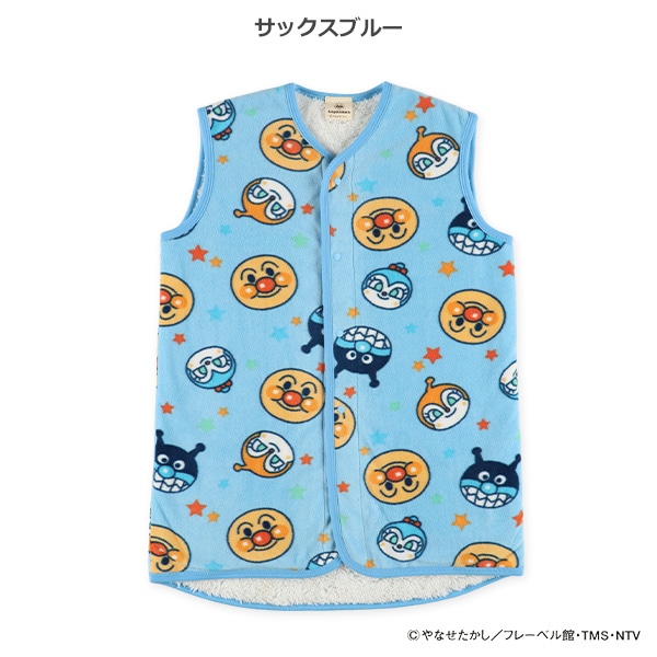 フリース裏ボアロングポンチョ（アンパンマン）