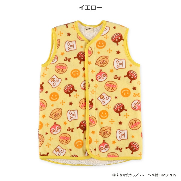 フリース裏ボアロングポンチョ（アンパンマン）