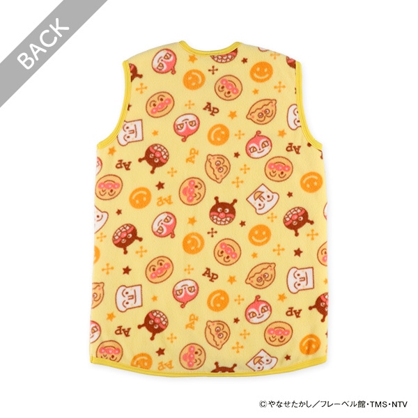 フリース裏ボアロングポンチョ（アンパンマン）