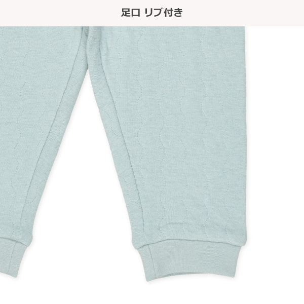 ソフトキルト腹巻付きラグラン長袖パジャマ（くるま・恐竜）