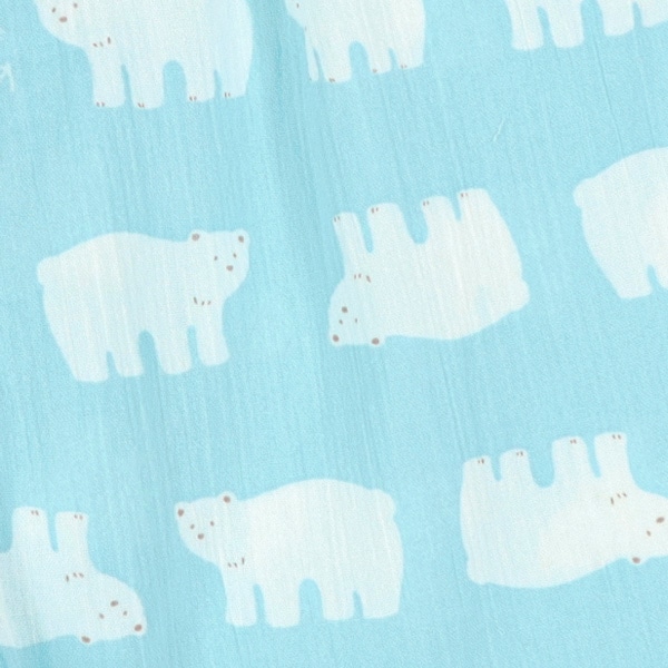 前半開き半袖パジャマ（しろくま）