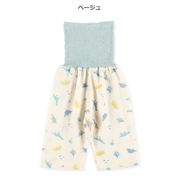 2枚組腹巻付きどっちもまえワッフルスペアパンツ（恐竜）