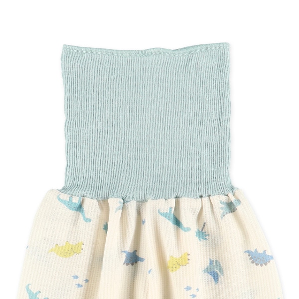 2枚組腹巻付きどっちもまえワッフルスペアパンツ（恐竜）