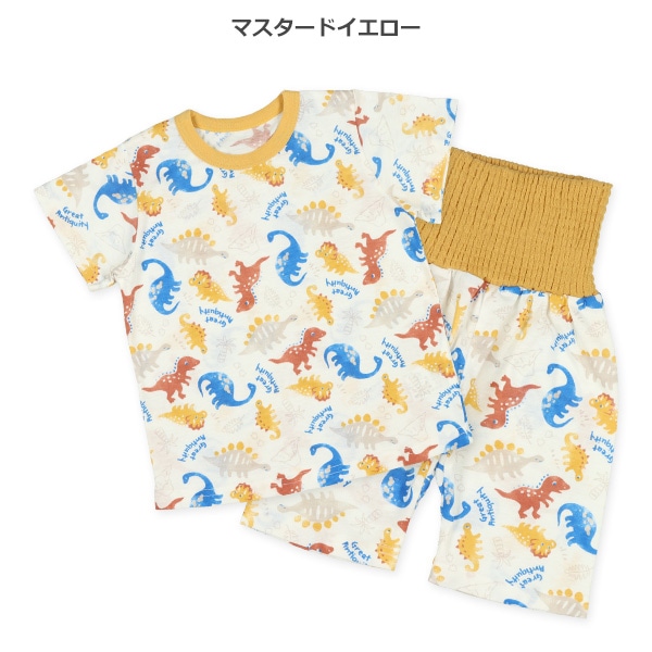腹巻付き半袖パジャマ（恐竜）