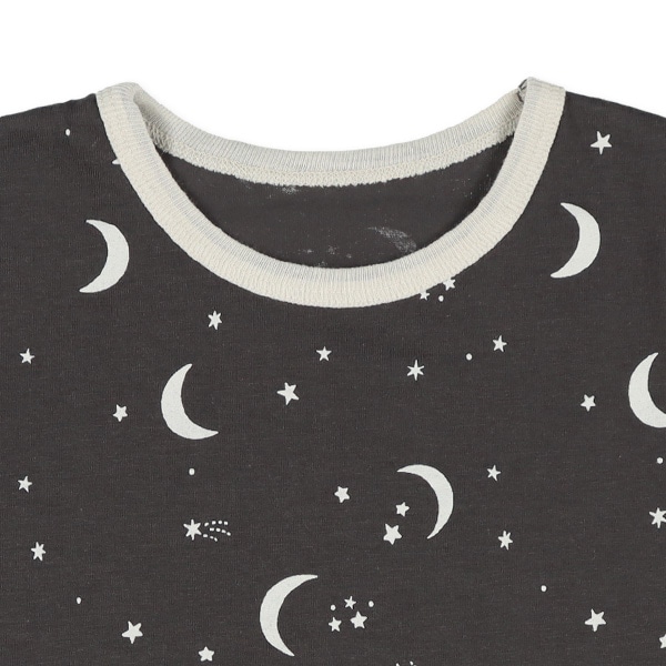 腹巻付き半袖パジャマ（星月総柄）