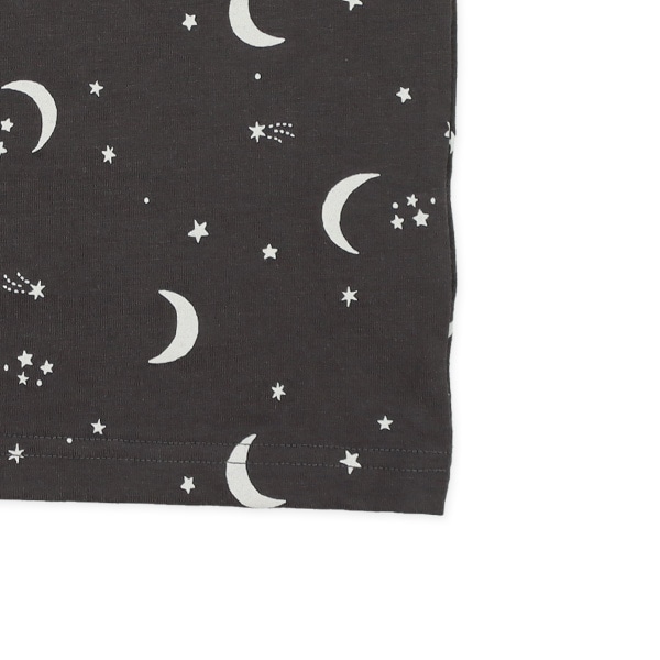 腹巻付き半袖パジャマ（星月総柄）