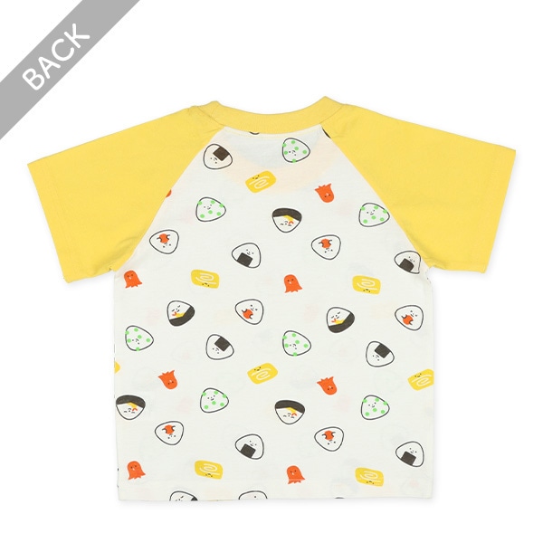 腹巻付きラグラン半袖パジャマ（おにぎりおとも）