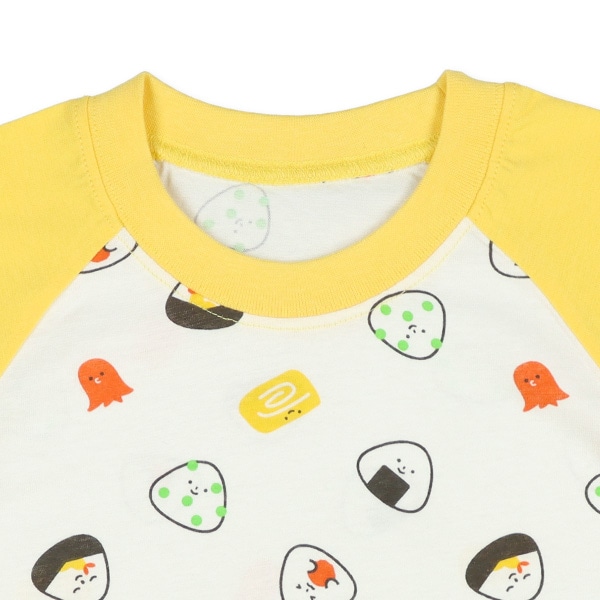 腹巻付きラグラン半袖パジャマ（おにぎりおとも）