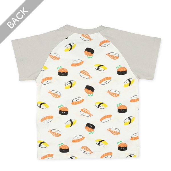 腹巻付きラグラン半袖パジャマ（寿司）