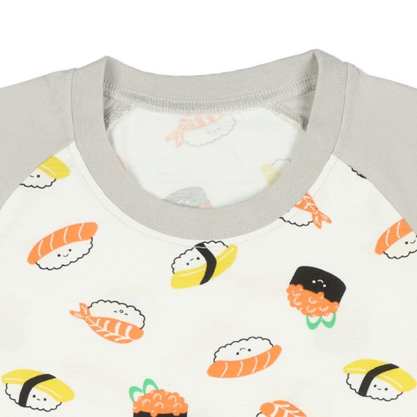 腹巻付きラグラン半袖パジャマ（寿司）