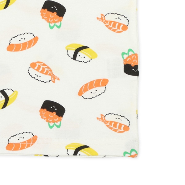 腹巻付きラグラン半袖パジャマ（寿司）