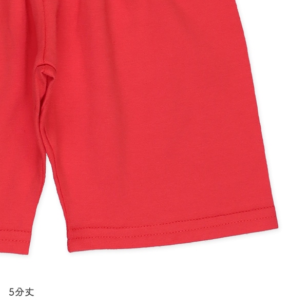 腹巻付きラグラン半袖パジャマ（消防車）