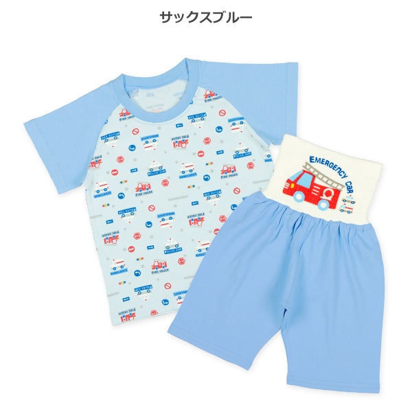 腹巻付き半袖パジャマ（緊急車両）