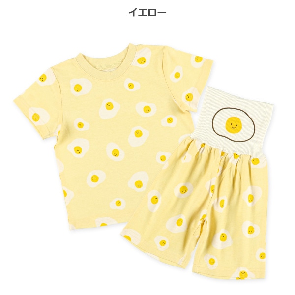 腹巻付き半袖パジャマ（目玉焼き）