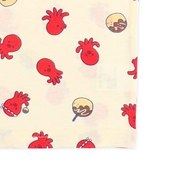 腹巻付き半袖パジャマ（たこ焼き総柄）