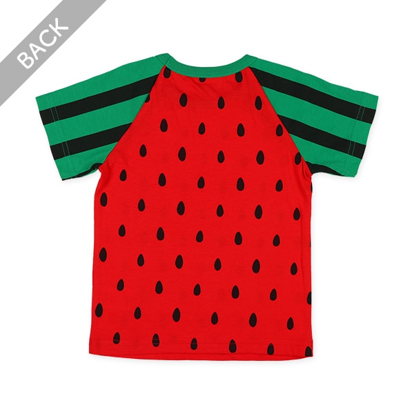 腹巻付きラグラン半袖パジャマ（スイカ）