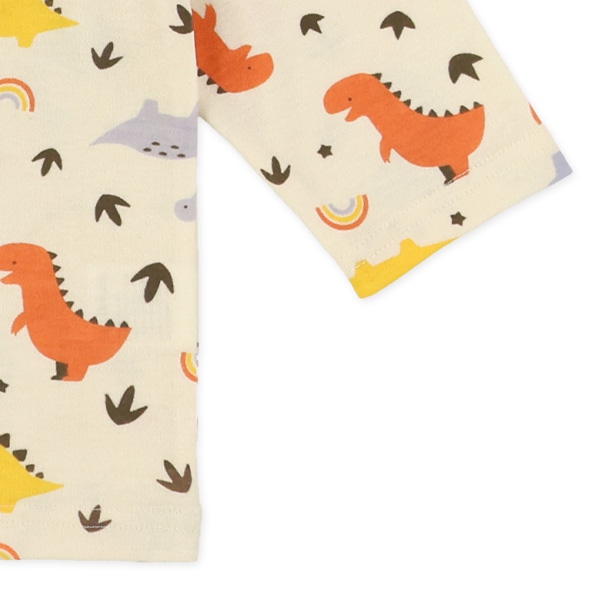 腹巻付きラグラン長袖パジャマ（恐竜）