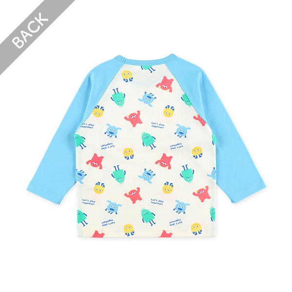 腹巻付きラグラン長袖パジャマ（モンスター）