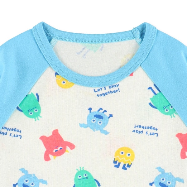 腹巻付きラグラン長袖パジャマ（モンスター）