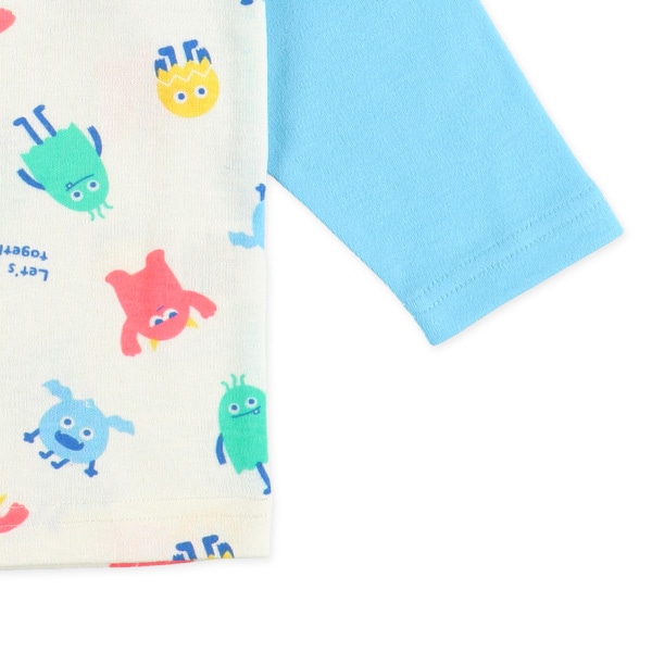 腹巻付きラグラン長袖パジャマ（モンスター）