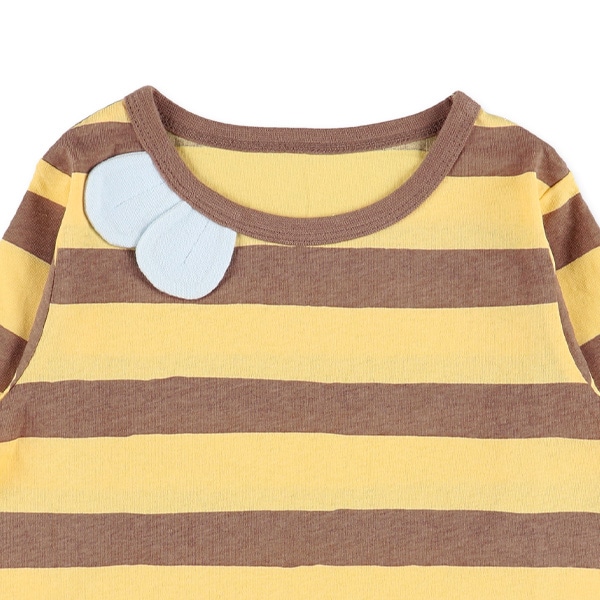 腹巻付き長袖パジャマ（みつばち）