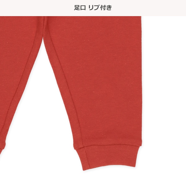 腹巻付き前開き長袖パジャマ（消防車）