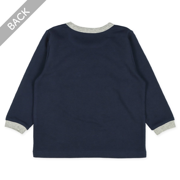 腹巻付きミニ裏毛長袖パジャマ（星）