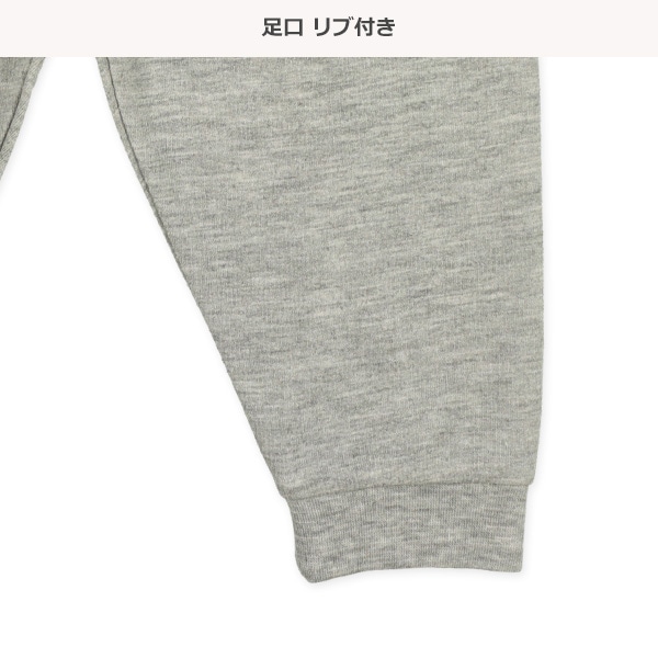 腹巻付きミニ裏毛長袖パジャマ（星）