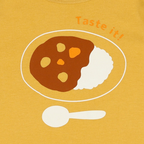 腹巻付き長袖パジャマ（カレー）