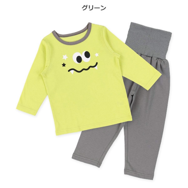 腹巻付き長袖パジャマ（ファニーフェイス）