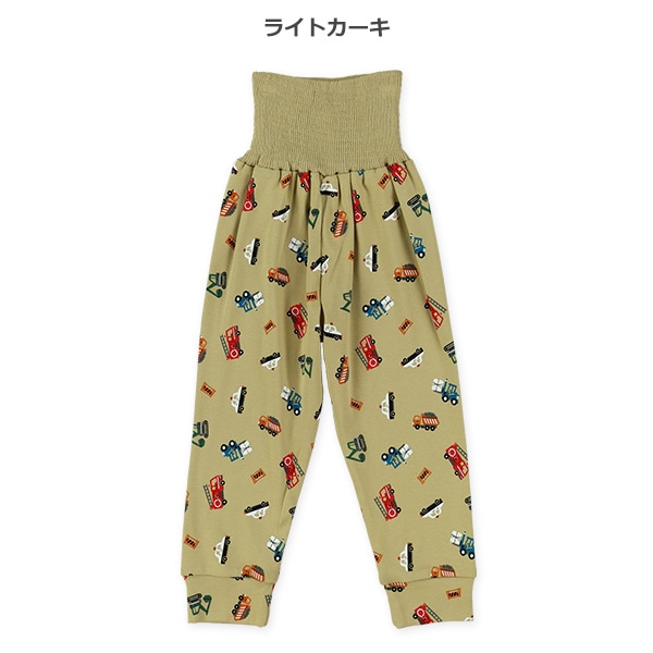 2枚組腹巻付きどっちもまえスペアパンツ（はたらくくるま・無地）