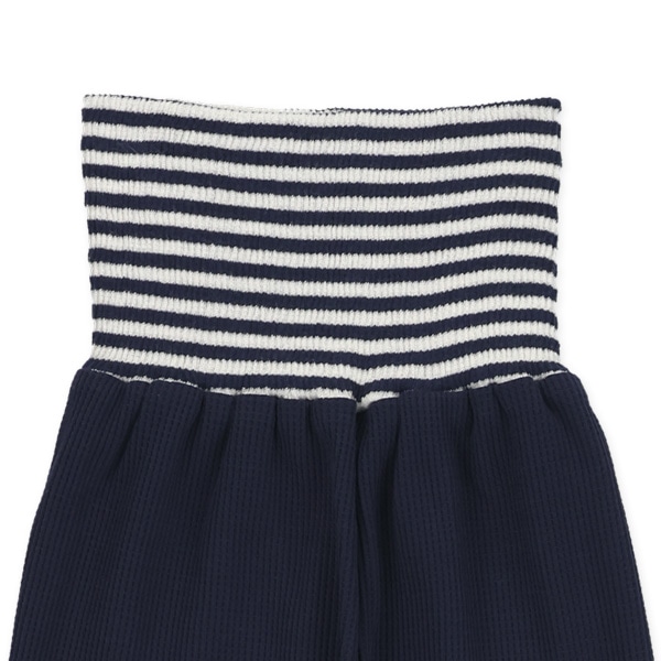 2枚組腹巻付きどっちもまえワッフルスペアパンツ（星・ボーダー）