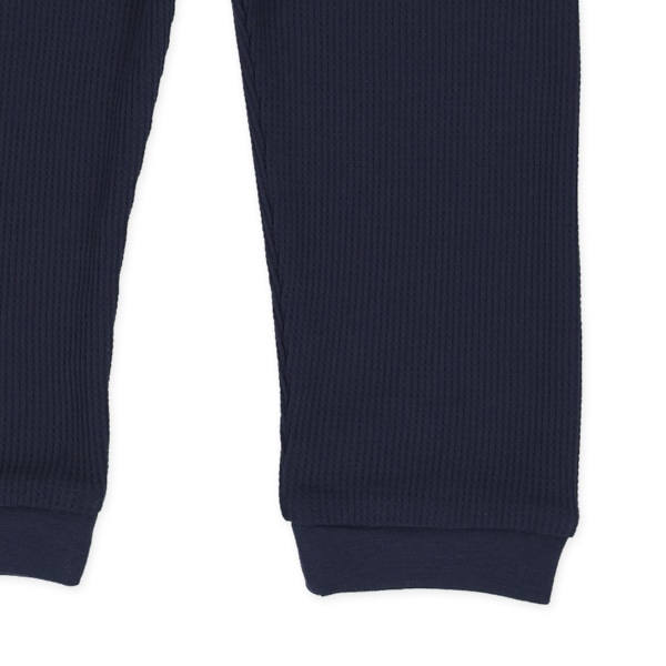 2枚組腹巻付きどっちもまえワッフルスペアパンツ（星・ボーダー）