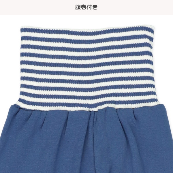 2枚組腹巻付きどっちもまえスペアパンツ（ボーダー・月星）