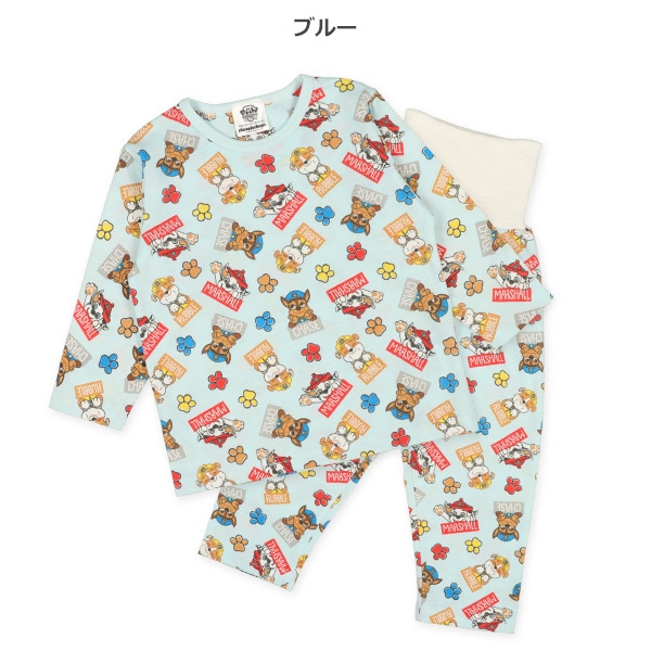 腹巻付き長袖パジャマ（パウパトロール総柄） | ベビー服・子供服