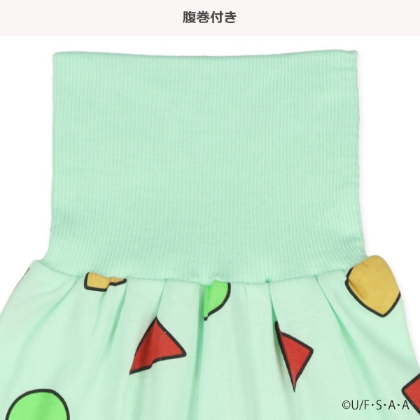 腹巻付き前開き長袖パジャマ（クレヨンしんちゃん）