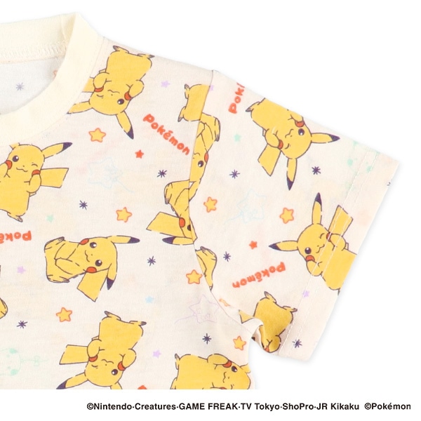 腹巻付き半袖パジャマ（ピカチュウ）