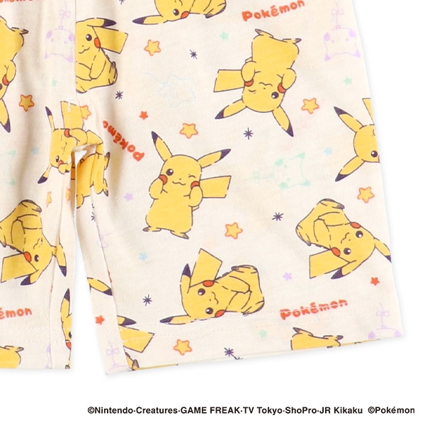 腹巻付き半袖パジャマ（ピカチュウ）
