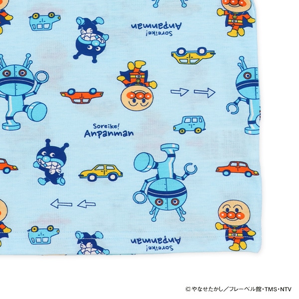 腹巻付き半袖パジャマ（アンパンマン総柄）