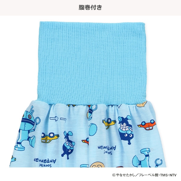 腹巻付き半袖パジャマ（アンパンマン総柄）