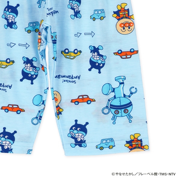 腹巻付き半袖パジャマ（アンパンマン総柄）