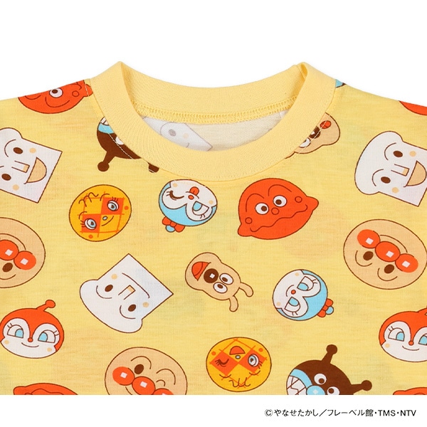 腹巻付き半袖パジャマ（アンパンマン総柄）